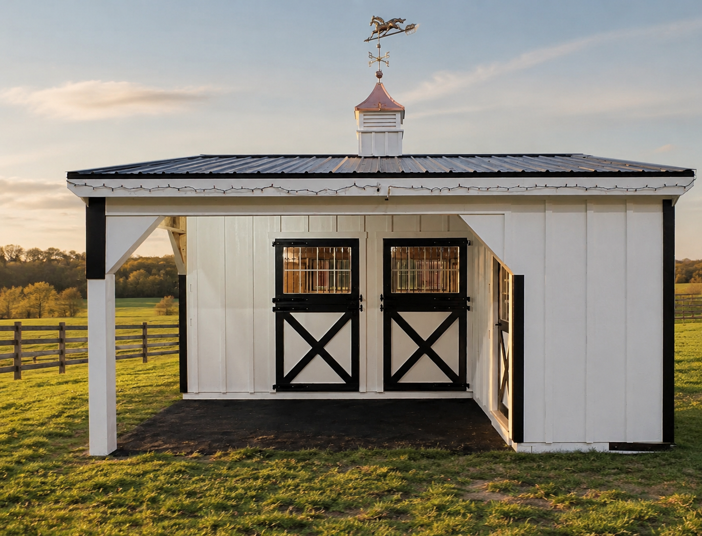11’6” x 19’ Horse Barn with 7’6” Overhang - Located in Parkesburg, PA!