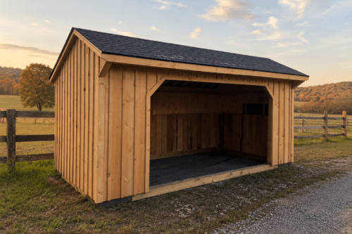 10x18 Run-In Shed - Weatherwood Shingles - Located in Atglen, PA