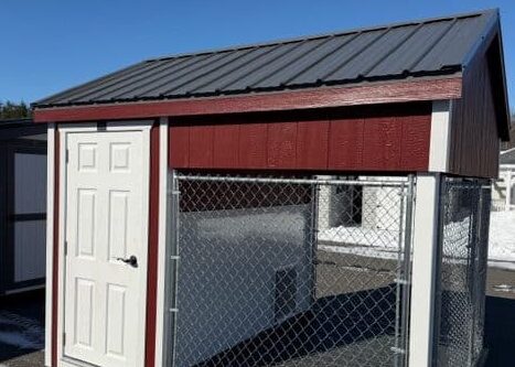 Great American Outdoor Show 8x10 One Box Kennel - Charcoal Metal Roof - Located in Harrisburg, PA!