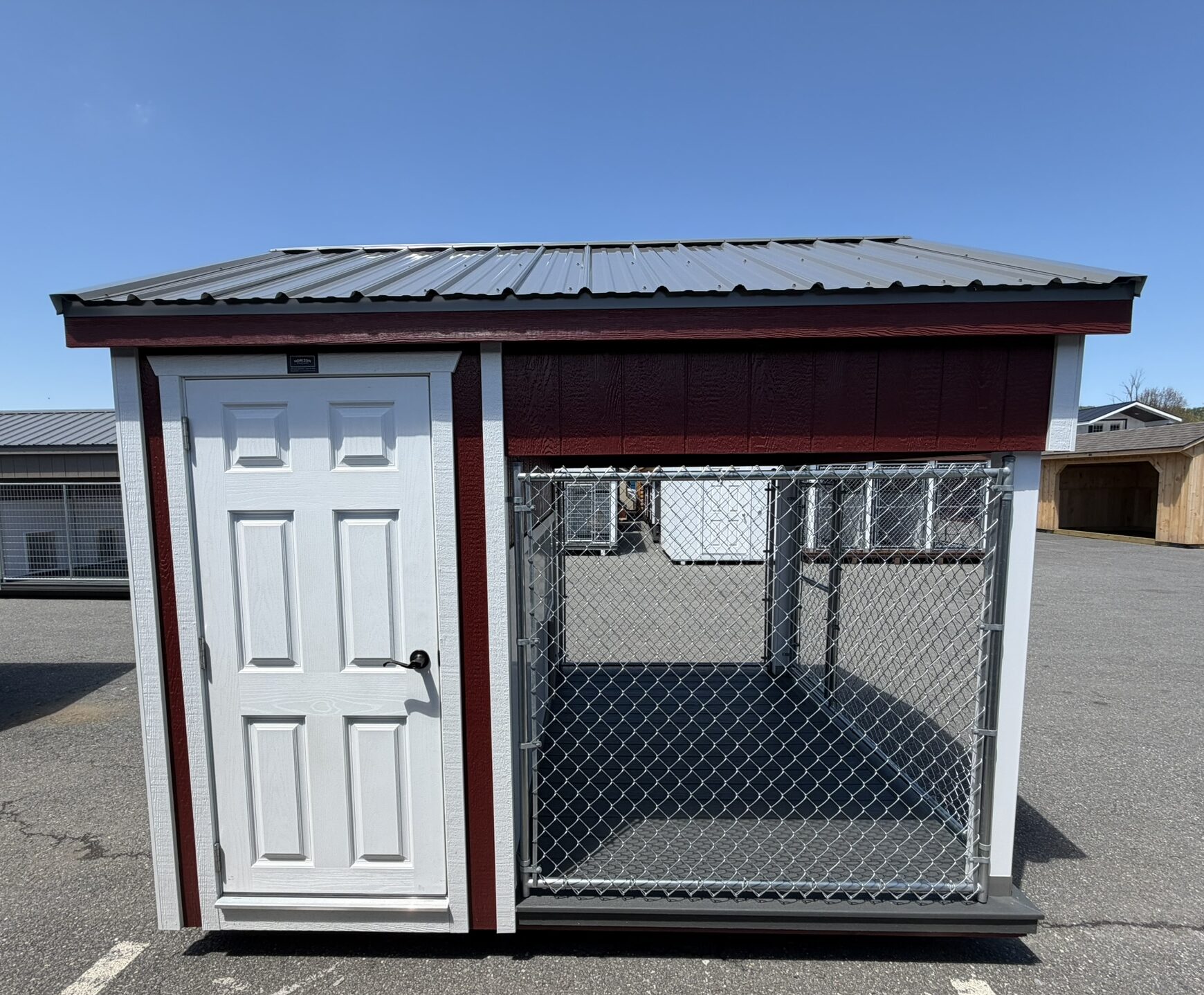 8x10 One Box Kennel - Charcoal Metal Roof - Located in Atglen, PA!
