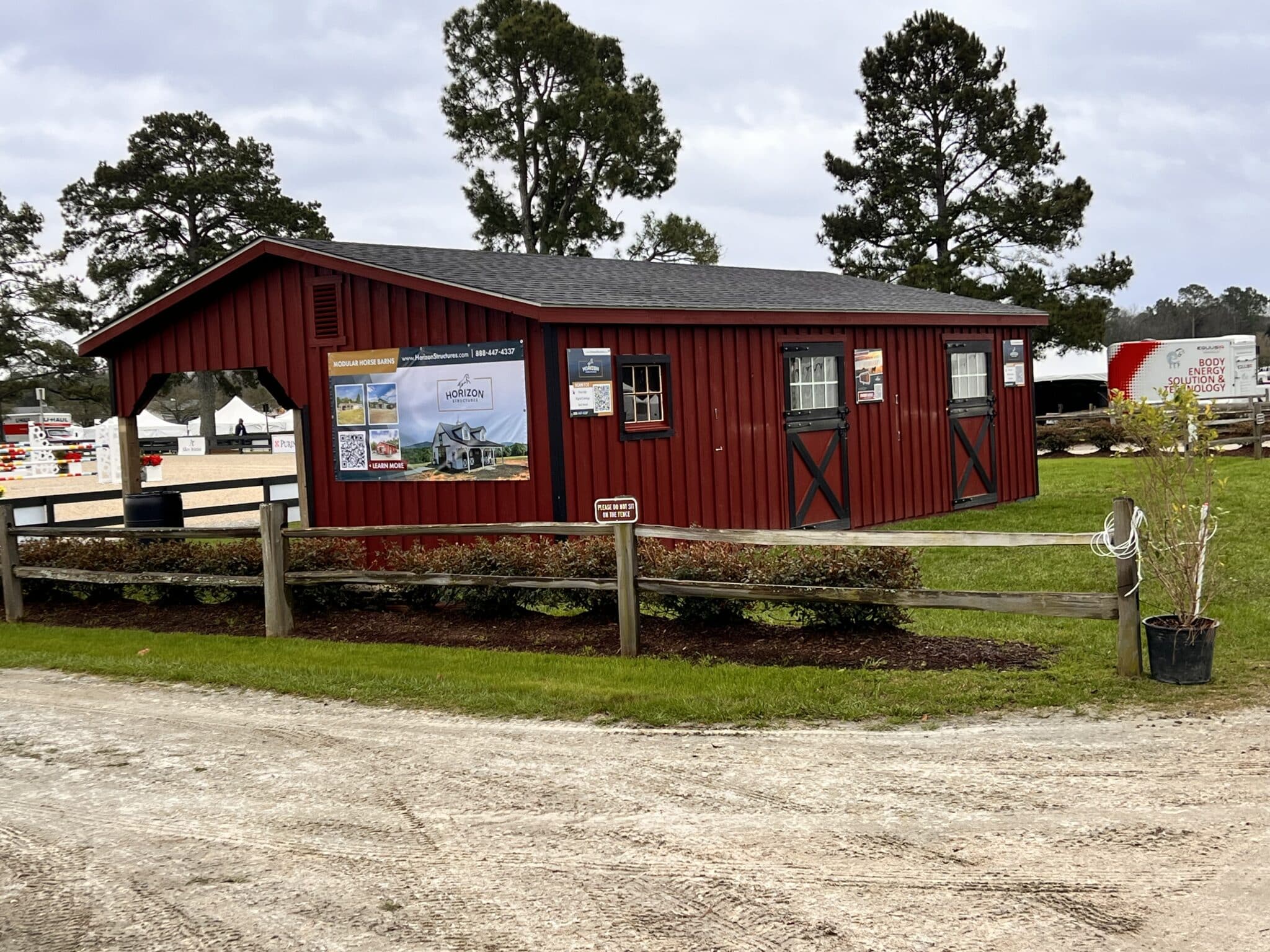 10x32 Shedrow with 10' Overhang - Aiken Grand Prix Shedrow Barn! - Image 6
