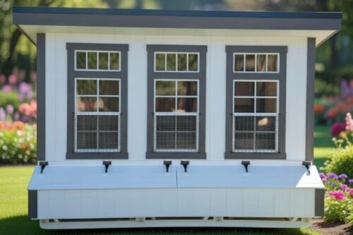 7x12 Lean To Coop - Black Metal Roof - Located in Atglen, PA!