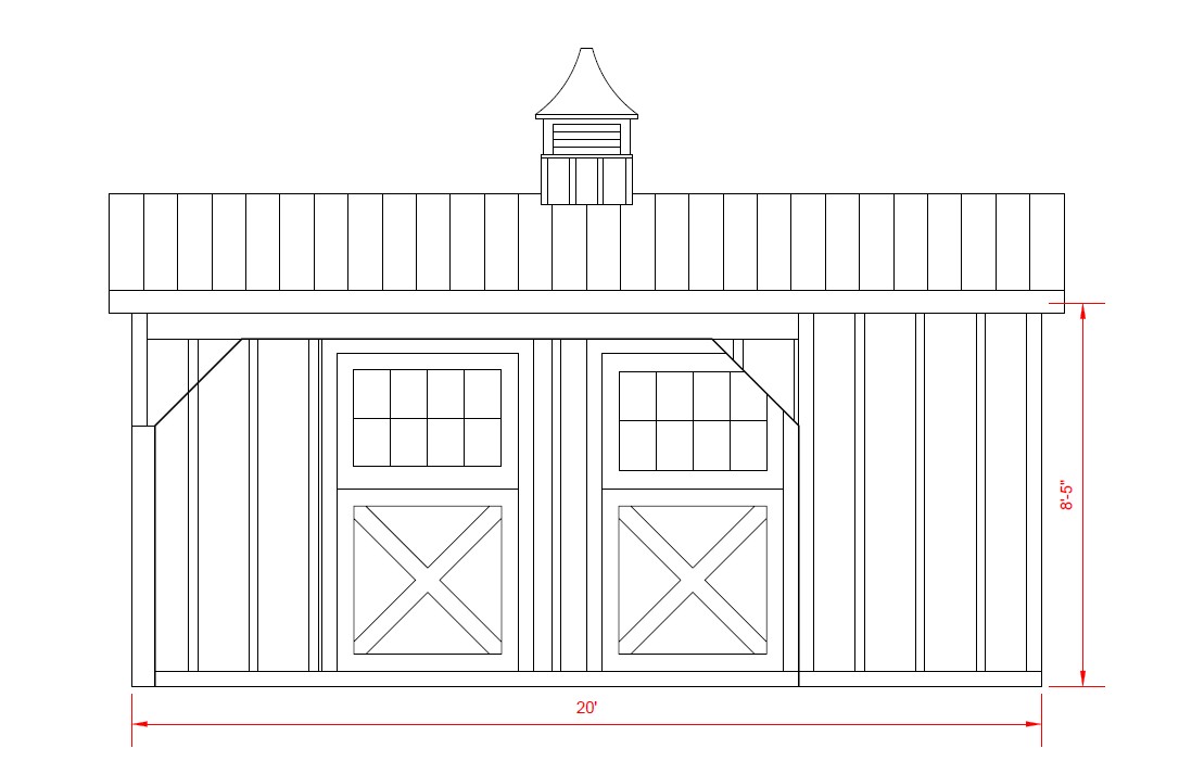 11’6” x 19’ Horse Barn with 7’6” Overhang - Harrisburg Horse World Expo Show Barn!