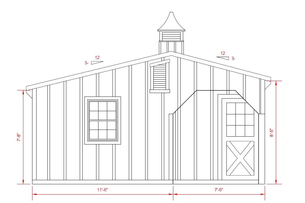 11’6” x 19’ Horse Barn with 7’6” Overhang - Harrisburg Horse World Expo Show Barn! - Image 2