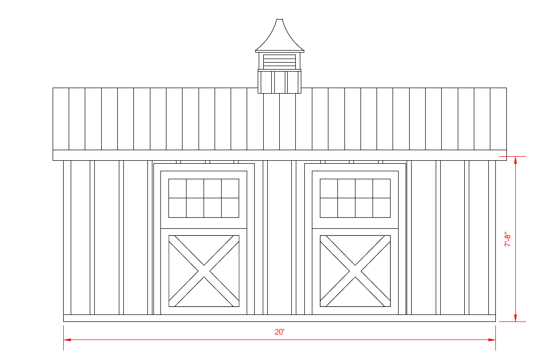 11’6” x 19’ Horse Barn with 7’6” Overhang - Harrisburg Horse World Expo Show Barn! - Image 4