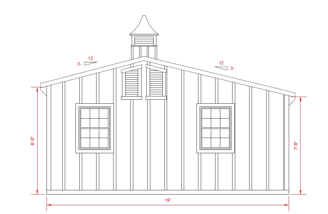 11’6” x 19’ Horse Barn with 7’6” Overhang - Harrisburg Horse World Expo Show Barn! - Image 3