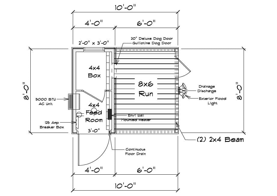 K9 Conference - Upgraded- 8x10 One Box Kennel - Charcoal Metal Roof - Located in Myrtle Beach, SC! - Image 5