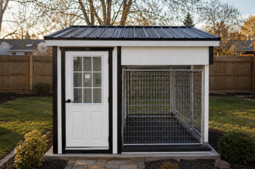 8x10 One Box Kennel - Black Metal Roof - Located in Atglen, PA!