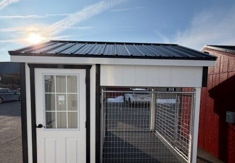 8x10 One Box Kennel - Black Metal Roof - Located in Atglen, PA!