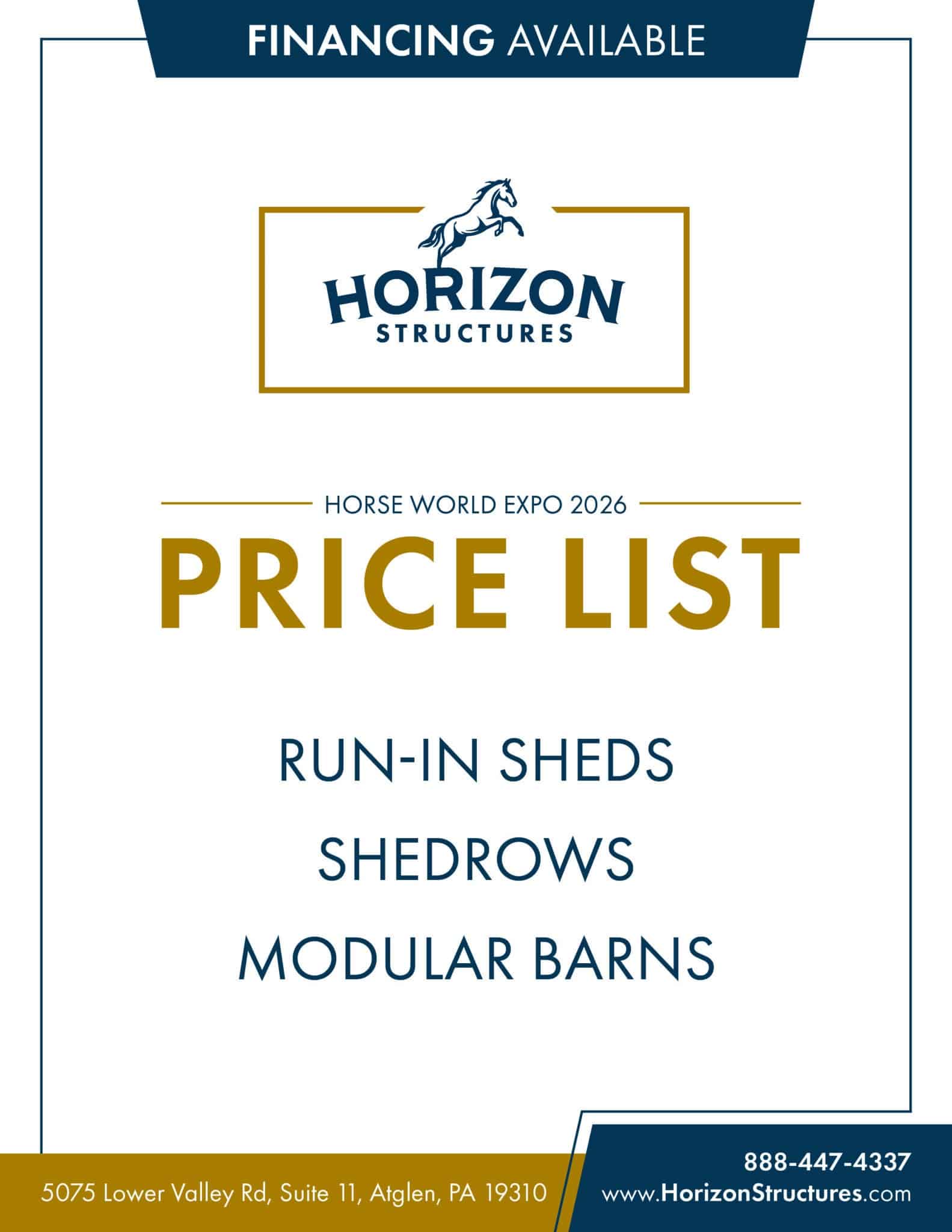 Horse Wolrd Expo Pricing Cover Sheet
