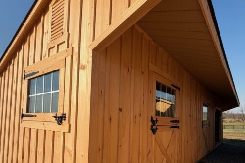 10x36 Shedrow Barn with 4' OH - Located in Atglen, PA
