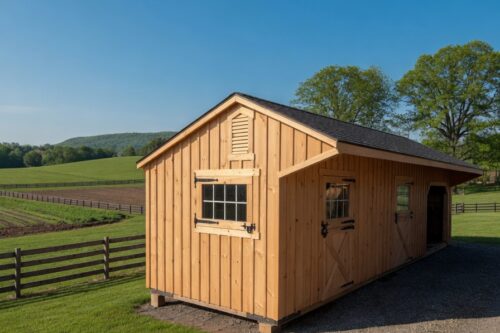 10x36 Shedrow Barn with 4' OH - Located in Atglen, PA