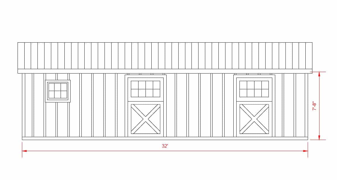 12x32 Shed Row Barn with 10' Overhang - Located in Aiken, SC! - Image 3