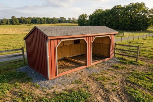 12×24 Run-In Shed – Pewter Gray Shingles – Located in Mill Hall, PA