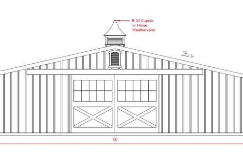 36x36 Low Profile Barn - Located in Mill Hall, PA!