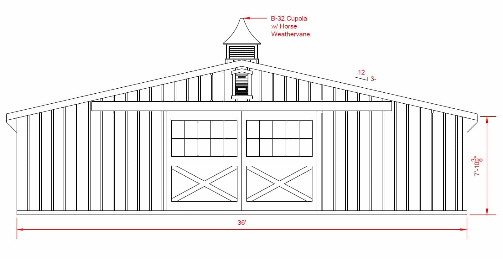 36x36 Low Profile Barn - Located in Mill Hall, PA! - Image 4