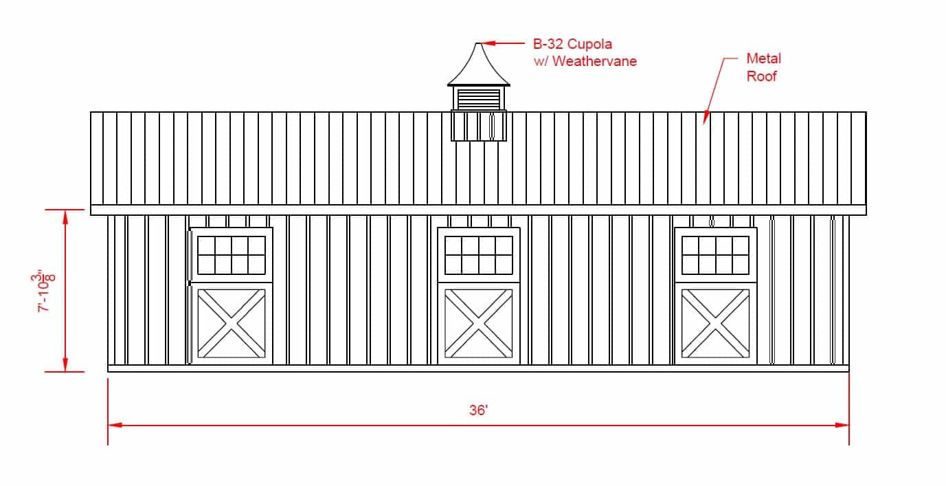36x36 Low Profile Barn - Located in Mill Hall, PA! - Image 2