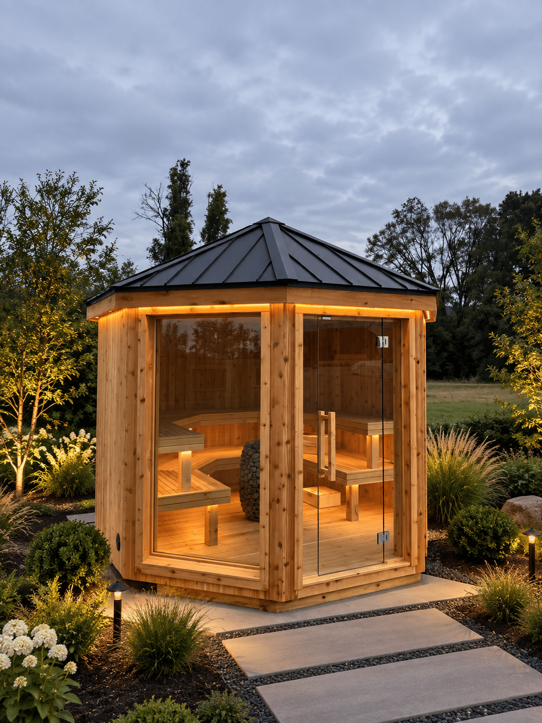 10' Round Vista Sauna - Image 2