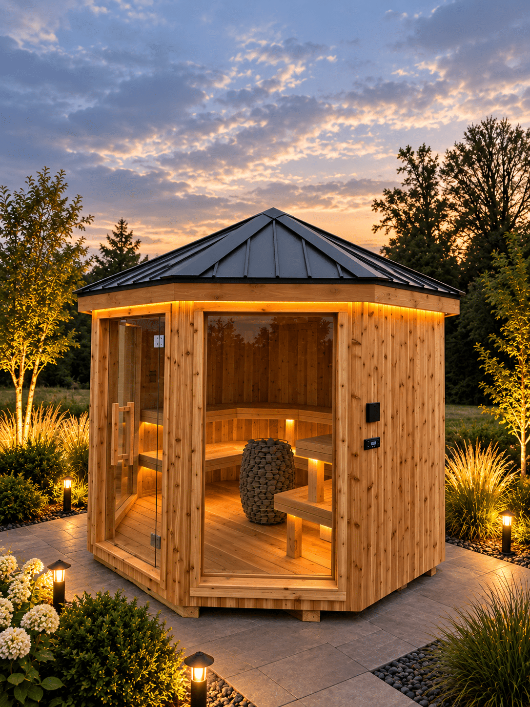10' Round Vista Sauna - Image 5
