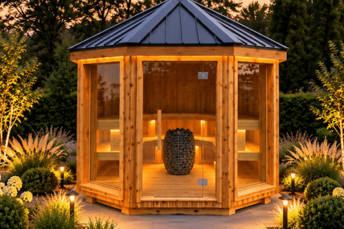 10' Round Vista Sauna