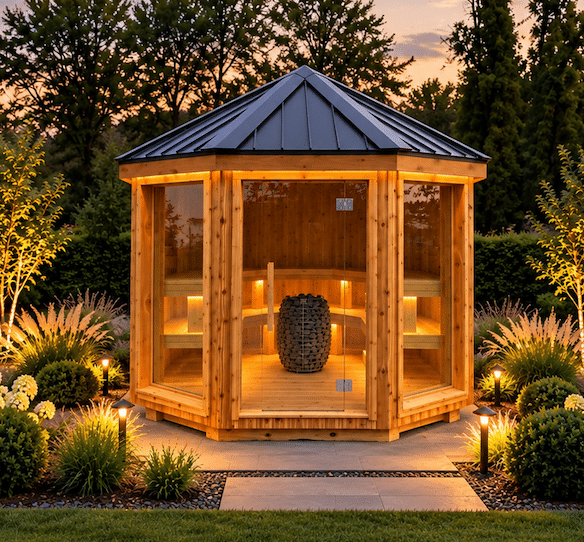 10' Round Vista Sauna