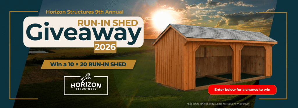 Structural Frame Corner Run-In Shed Giveaway 2026 | Horizon Structures