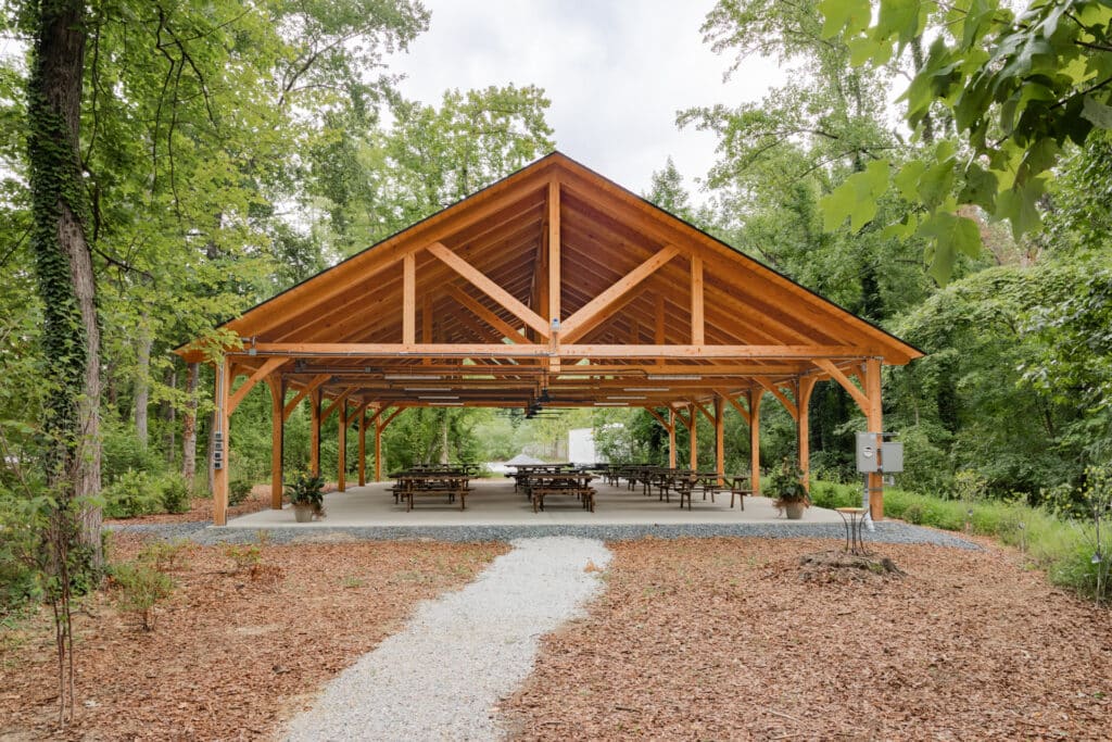 40x60 Kingston Timber Frame Pavilion- Londontown Gardens-1