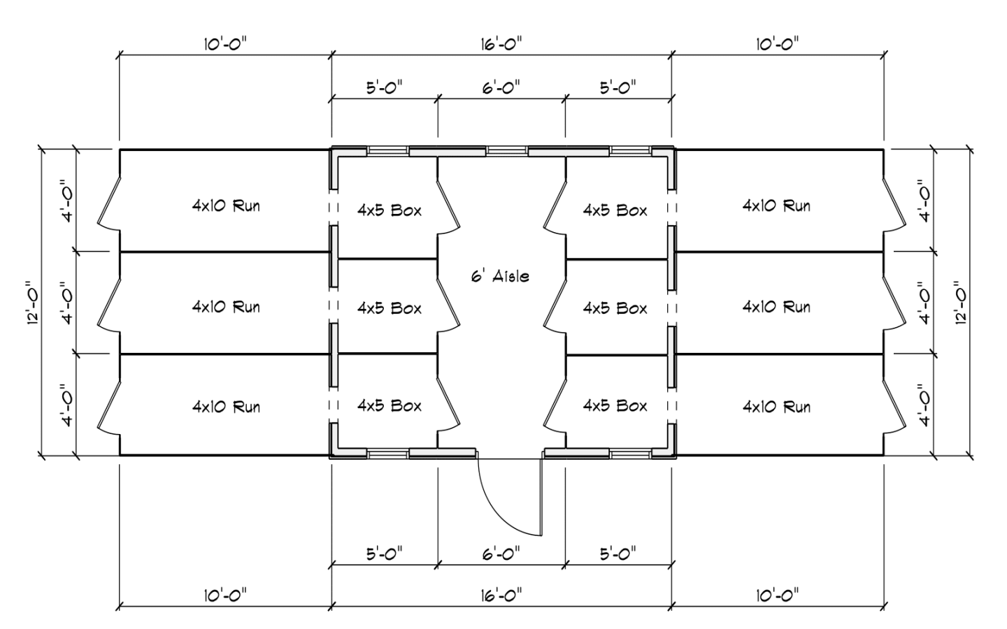 12x36 Layout