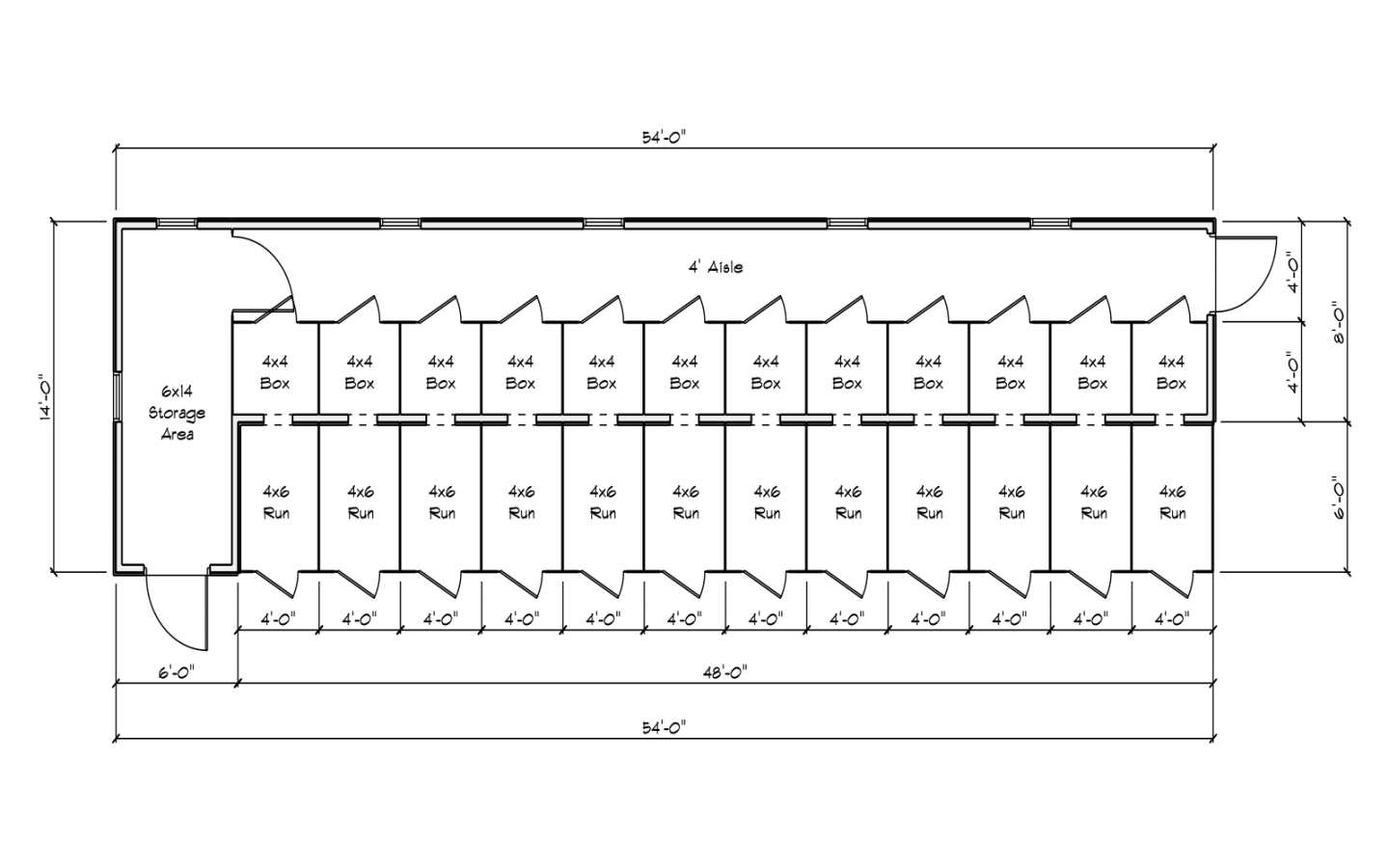 14x54 Layout