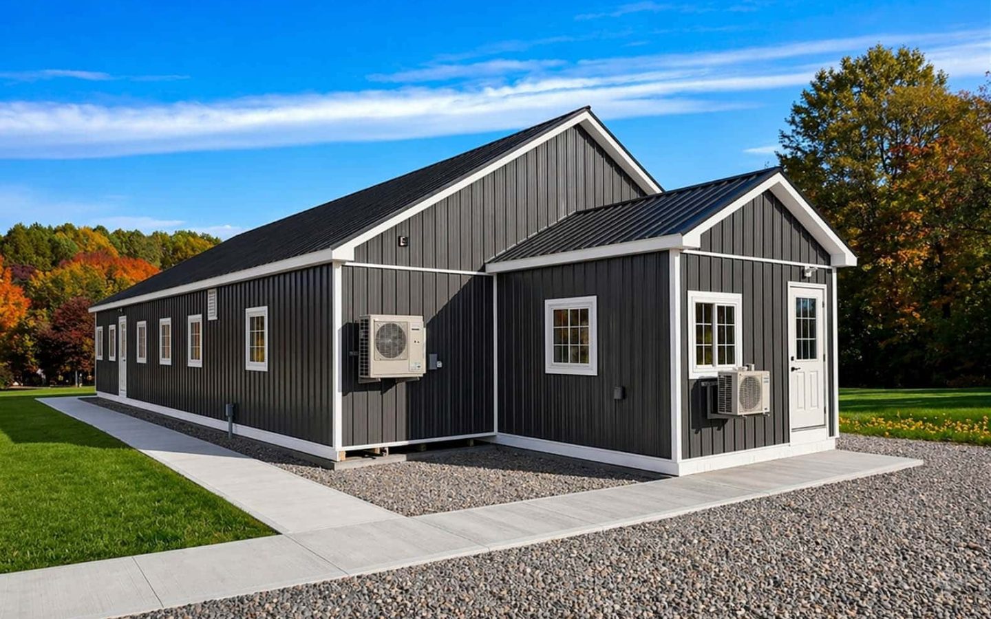 30x60 modular double wide kennel 3